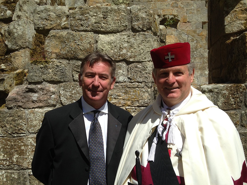 Read more about the article Bro John Mabey Becomes An Honoured Guest  of The Northumberland Knights Templar